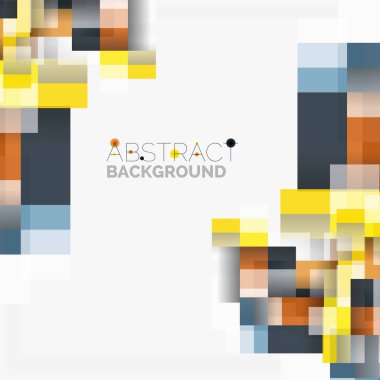 Soyut engeller şablon tasarım arka plan, beyaz, basit geometrik şekiller düz çizgiler ve dikdörtgenler