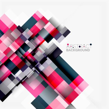 Soyut engeller şablon tasarım arka plan, beyaz, basit geometrik şekiller düz çizgiler ve dikdörtgenler