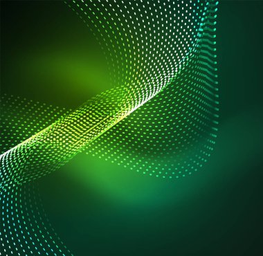 Vektör dalga parçacıklar arka plan