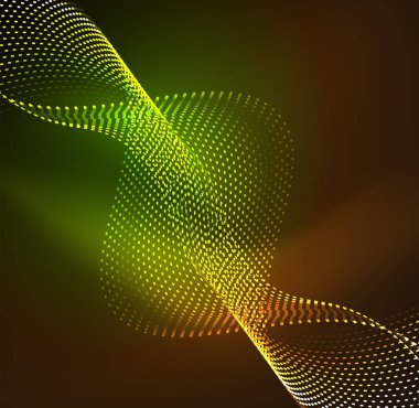 Vektör dalga parçacıklar arka plan