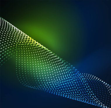 Vektör dalga parçacıklar arka plan