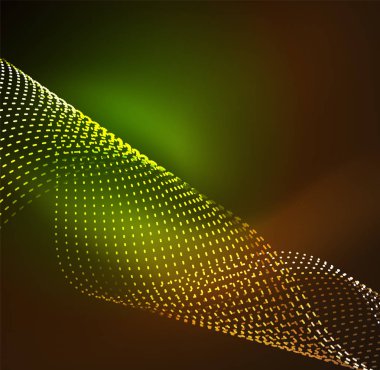 Vektör dalga parçacıklar arka plan