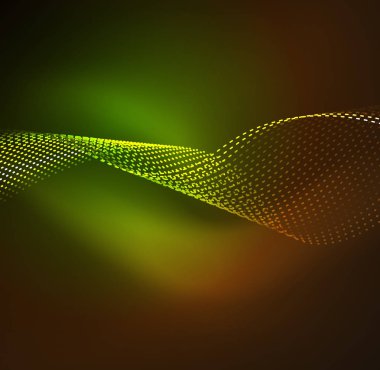 Vektör dalga parçacıklar arka plan