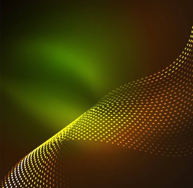 Vektör dalga parçacıklar arka plan