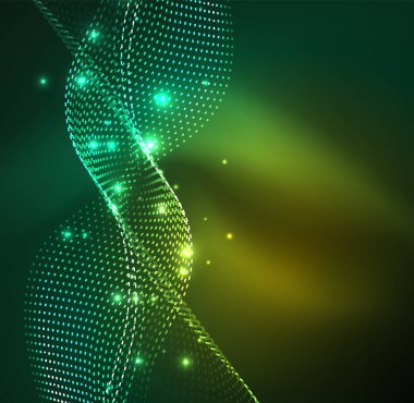 Vektör dalga parçacıklar arka plan