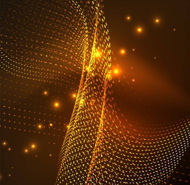 Vektör dalga parçacıklar arka plan