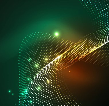 Vektör dalga parçacıklar arka plan