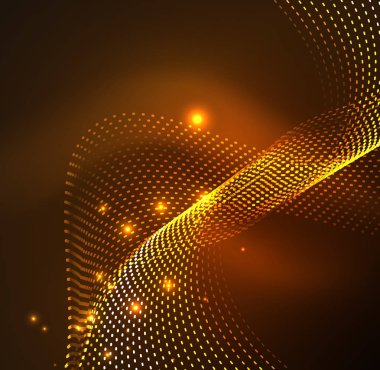 Vektör dalga parçacıklar arka plan