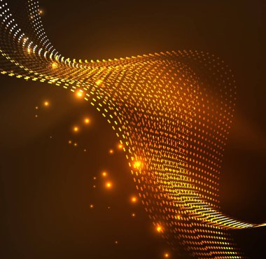 Vektör dalga parçacıklar arka plan