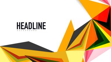 Modern üçgen sunu şablonu