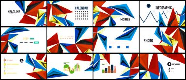 Modern üçgen sunu şablonu