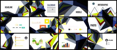 Modern üçgen sunu şablonu