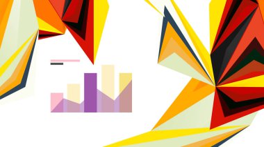 Modern üçgen sunu şablonu