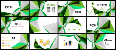 Modern üçgen sunu şablonu