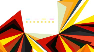 Modern üçgen sunu şablonu