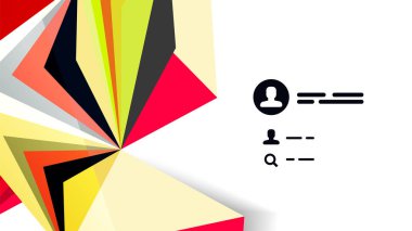 Modern üçgen sunu şablonu