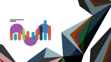 Modern üçgen sunu şablonu