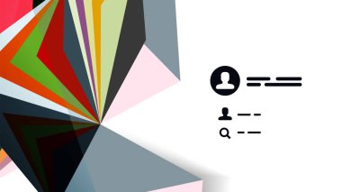 Modern üçgen sunu şablonu