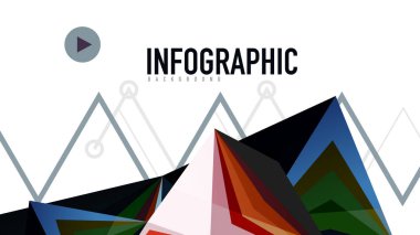 Modern üçgen sunu şablonu