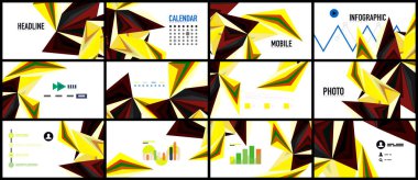 Modern üçgen sunu şablonu