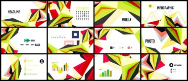 Modern üçgen sunu şablonu