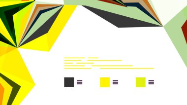 Modern üçgen sunu şablonu