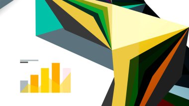 Modern üçgen sunu şablonu