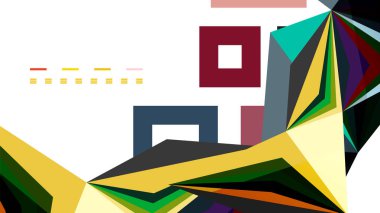 Modern üçgen sunu şablonu