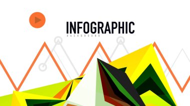 Modern üçgen sunu şablonu