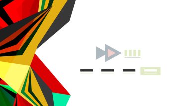 Modern üçgen sunu şablonu