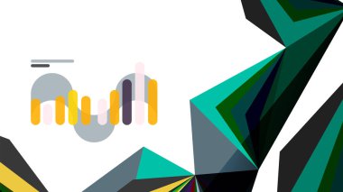 Modern üçgen sunu şablonu