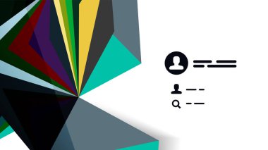 Modern üçgen sunu şablonu