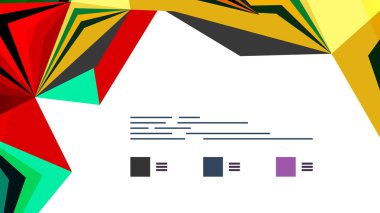 Modern üçgen sunu şablonu