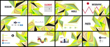 Modern üçgen sunu şablonu