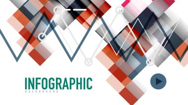 İş tanıtımı geometrik şablonu