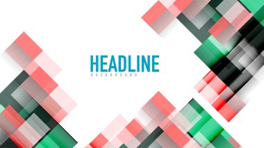 İş tanıtımı geometrik şablonu