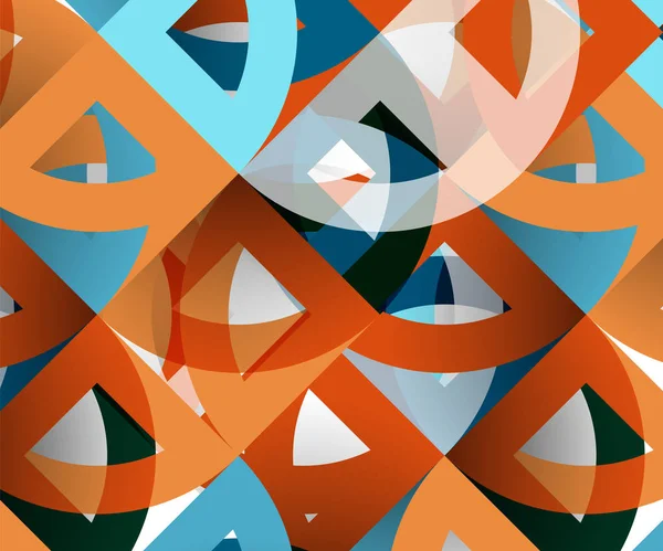 Círculos de papel cortados, mistura de mosaico design padrão geométrico —  Vetores de Stock
