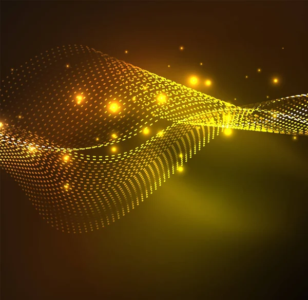 Vektör dalga parçacıklar arka plan