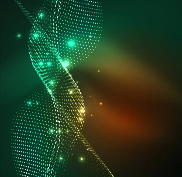 Vektör dalga parçacıklar arka plan