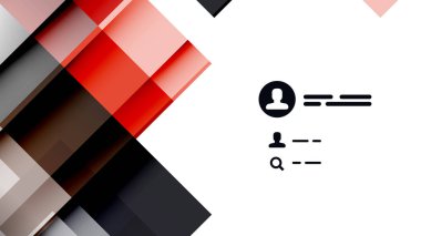 İş tanıtımı geometrik şablonu