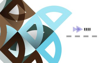 İş tanıtımı geometrik şablonu