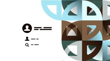 İş tanıtımı geometrik şablonu