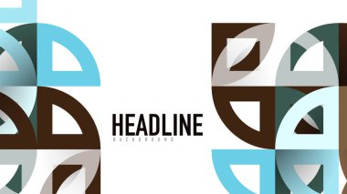 İş tanıtımı geometrik şablonu