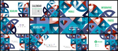 İş tanıtımı geometrik şablonu