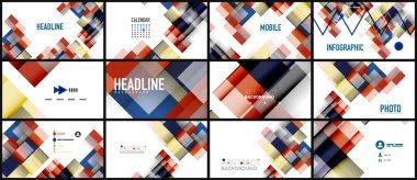 İş tanıtımı geometrik şablonu