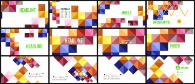 Modern geometrik sunum arka plan