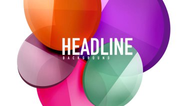 Modern geometrik sunum arka plan