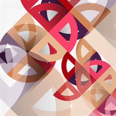 Kağıt daire kesim, mozaik mix geometrik desen tasarım