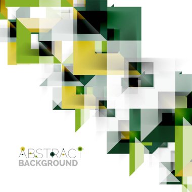 Beyaz Modern kare geometrik desen tasarım