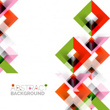 Beyaz Modern kare geometrik desen tasarım